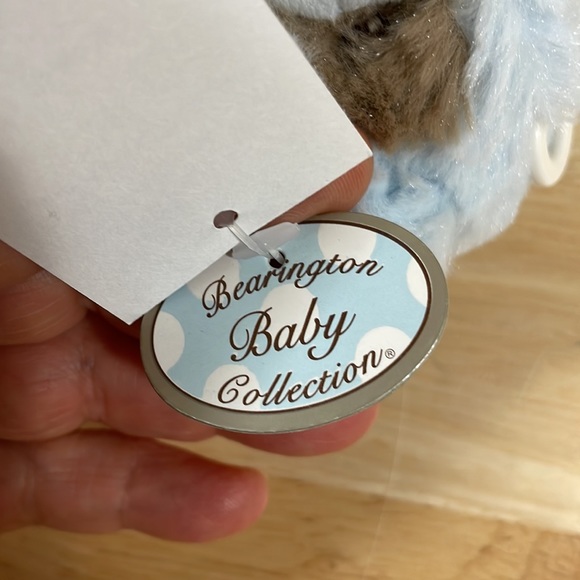 Bearington Bear Baby Collection Lil’ Waggles Rattle Blue - Picture 2 of 5